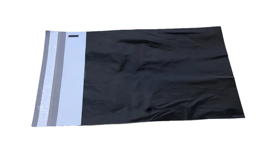 Black Poly Mailer - 12" x 15.5" Overstock Packaging