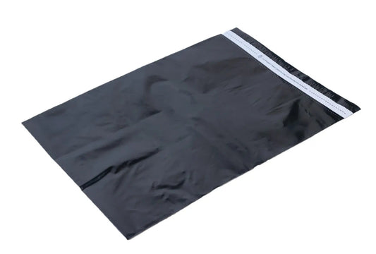 Black Poly Mailer - 12" x 15.5" Overstock Packaging